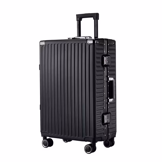 26-Zoll-Leichtmetall-Zugstange, ABS-PC-Polycarbonat, Reise-Trolley, Koffer, Kofferraum, Gepäck mit Spinner-Rädern